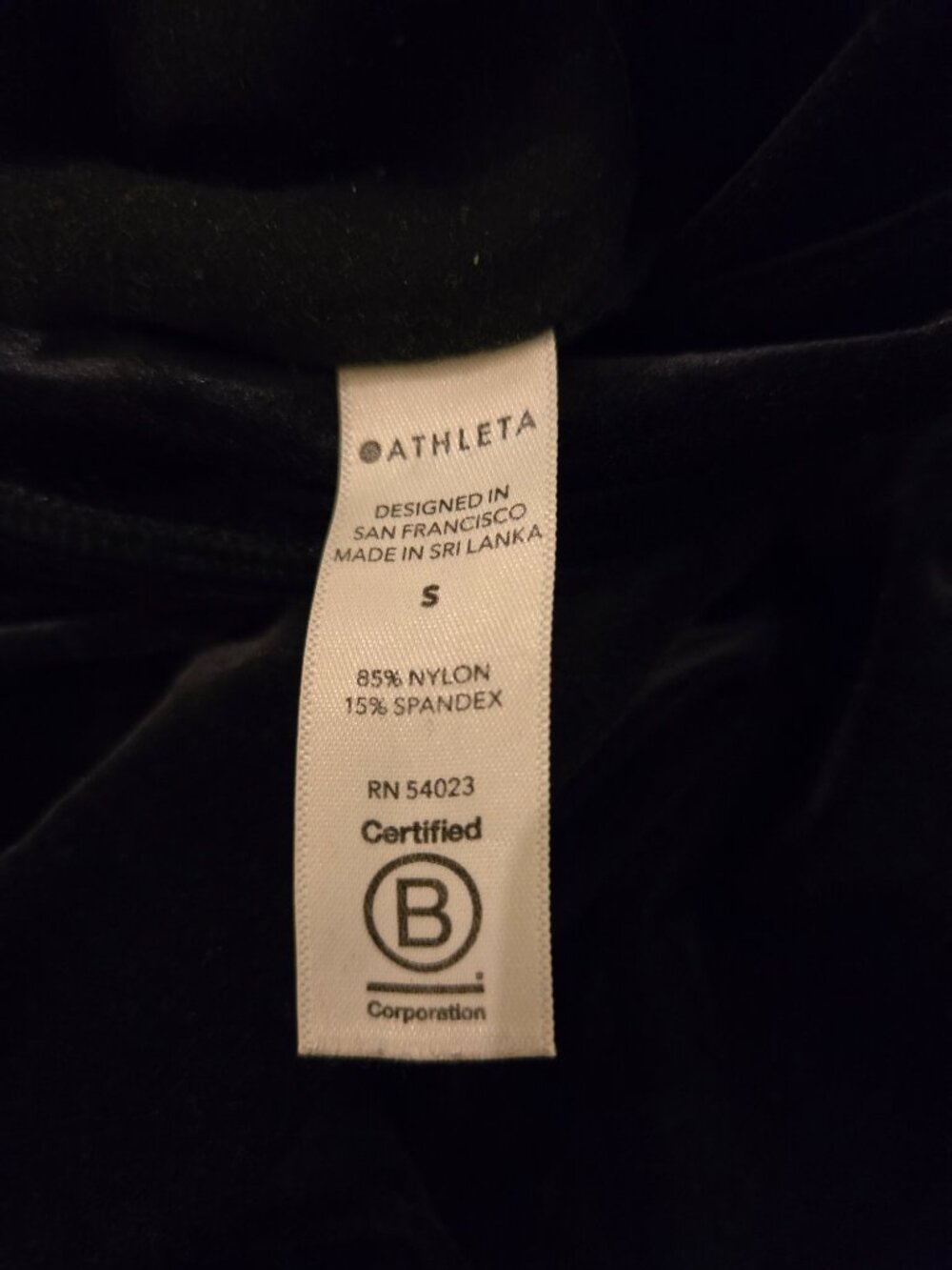 Athleta Elation Ultra High Rise Velvet Tights Black S - Picture 4 of 4